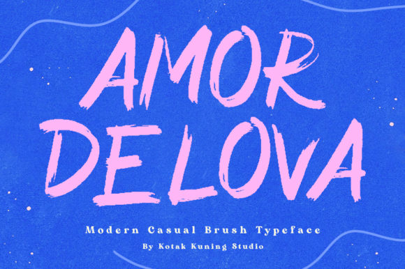 Amor Delova: A Playful Display Font for Modern Branding