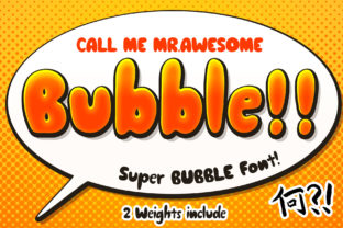 Awesome Bubble: A Playful Display Font for Social Campaigns