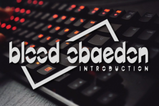 BloodObaedon: A Unique Display Font for Web Design