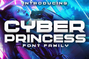 Cyber Princess: A Futuristic Display Font for Modern Brands