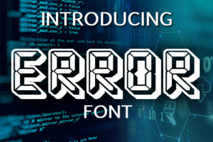 Error: A Bold Display Font for Modern Branding