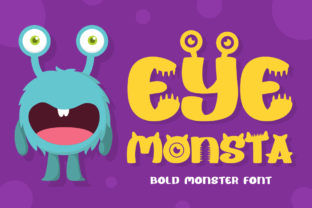 Eye Monsta: A Playful Display Font for Branding