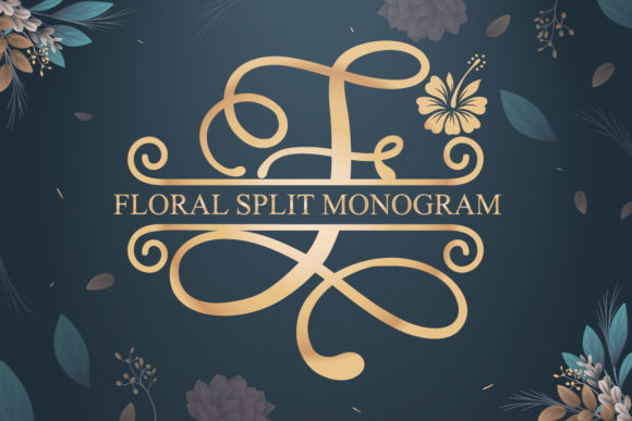 Floral Split: A Display Font for Polished Branding
