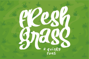 Fresh Grass: A Playful Display Font for Editorial Design