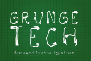 Grunge Tech: A Sci-Fi Display Font for Bold Campaigns
