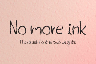 No More Ink: A Playful Display Font for Bold Campaigns