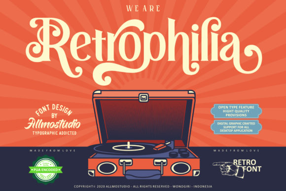 Retrophilia: A Vintage Display Font for Modern Editorial Design