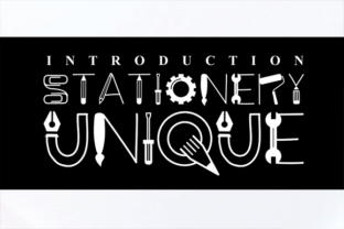 Stationary Unique: A Display Font for Bold Campaigns