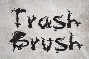 Trash Brush: A Casual Display Font for Web Design
