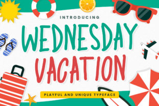 Wednesday Vacation: A Playful Display Font for Editorial Design